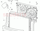 Coolant radiator, Coolant expansion tank, air duct, F >> 3W-6-039 272