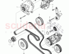 Alternator, connecting and mounting parts, for alternator, v-ribbed belt, tensioni&hellip;