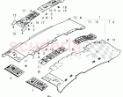 moulded headlining, for vehicles without, sliding roof