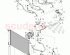refrigerant condenser with dryer, refrigerant circuit, Engine bay