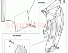 window lifter, guide channels, window slot seal for door