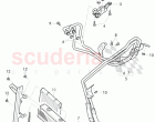 Gear oil cooler, oil pressure line, differential, D - MJ 2015>>