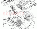 intake manifold - upper part, throttle valve, cut-off valve, suction hose