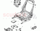 electrical parts for seat, and backrest adjustment