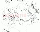 Coolant hoses and pipes, engine, D - MJ 2015>>, F >> 3W-F-044 095, F >> ZA-F-044 0&hellip;