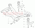 sub-frame, with rubber mounting