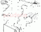Coolant hoses and pipes, Engine bay, for vehicles with coolant auxiliary heater, F&hellip;