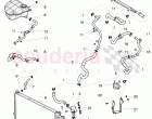 Coolant hoses and pipes, Engine bay, F 3W-6-039 273>> 3W-7-045 224