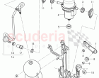 elec. vacuum pump for brake servo, vacuum tank