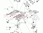 Cable holder and clamps for engines