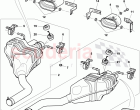 Exhaust muffler with exhaust flap, Exhaust pipe tips, D - MJ 2008>>