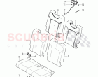 Seat and backrest padding, head upholstery with cover, (3rd seat row), D - MJ 2018&hellip;