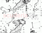 Exhaust gas turbocharger, (water-cooled), oil return line, oil pressure line, Serv&hellip;