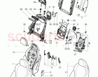 seat, backrest cushion with cover, headrest