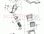 air cleaner with connecting, parts, mass air flow sensor