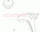 Original Accessories, 1 set of vent wings for service installation, fuel tank, cap