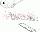Switch for rear lid release, emblem