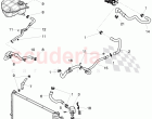 Coolant hoses and pipes, Engine bay, F 3W-7-051 259>>, F ZA-A-062 464>>