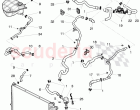 Coolant hoses and pipes, Engine bay, for vehicles with coolant auxiliary heater, D&hellip;