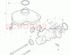 brake master cylinder with attachment parts