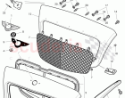 radiator grille, Badges, D - MJ 2007>>, F >> 3W-8-059 352