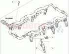 fuel rail, injector complete, D - MJ 2011>>