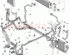 oil pressure line for gear oil cooling, Gear oil cooler, F >> 3W-5-026 829