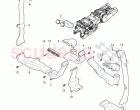 air duct for rear footwell heating