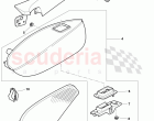 armrest for door trim panel, loudspeaker grille