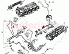 vacuum hoses with connecting parts, engine