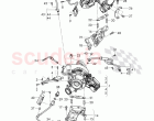 Exhaust gas turbocharger, oil return line, oil pressure line, temperature sensor