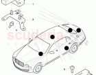 Aerial for access and start authorisation (KESSY)