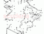 Coolant hoses and pipes, Engine bay, for vehicles with coolant auxiliary heater, F&hellip;