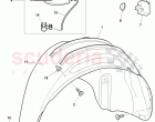 wheelhouse protector, fuel filler door