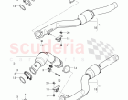 exh. pipe with front catalyst, exhaust pipe with catalyst