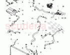 Coolant hoses and pipes, Engine bay, for vehicles with coolant auxiliary heater, F&hellip;