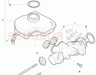 brake master cylinder with attachment parts