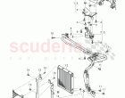 Gear oil cooler, oil pressure line, differential