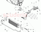 oil pressure line for gear oil cooling, Gear oil cooler
