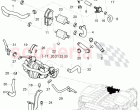 solenoid valve, vacuum hoses, (For turbocharger), D - MJ 2006>>, F >> 3W-8-052 845