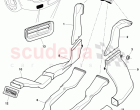 air duct for rear footwell heating