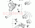 exhaust silencer, rear, Exhaust pipe tips, D - MJ 2016>>