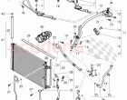 air condtioner condenser, refrigerant circuit, Engine bay, D - MJ 2017>>