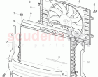 Coolant radiator, Coolant expansion tank, air duct, D - MJ 2008>> - MJ 2009