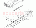 Door trim strip, trim for wheel arch, side member trim