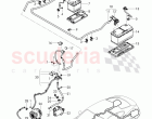 harness for battery +/-, Wire harness for starter and alternator with ground, wire