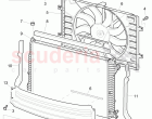 Coolant radiator, Coolant expansion tank, air duct, D - MJ 2009>>