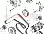 Alternator, connecting and mounting parts, for alternator, v-ribbed belt, tensioni&hellip;