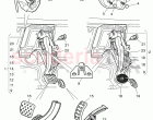 brake and acc. pedal assembly, F >> 3W-C-072 141, F >> ZA-C-072 141