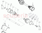 drive shaft, for automatic transmission, F >> 3W-F-044 095, F >> ZA-F-044 095